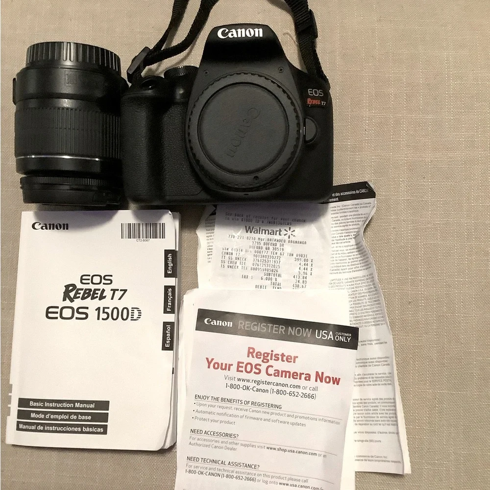 Canon EOS T7 &  Sunpak Flash
